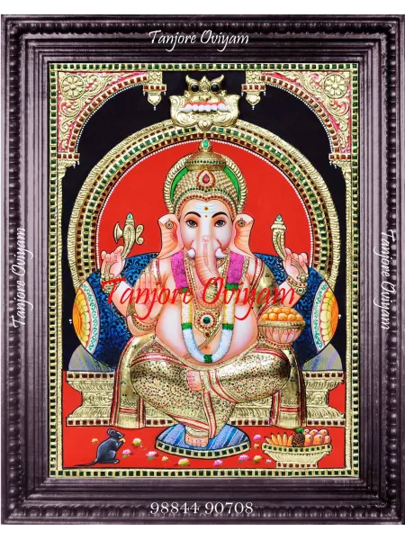 Ganesha Tanjore Painting